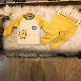 Little Athlete Outfit White & Yellow