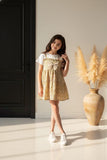 Baby Girls Summer Dress Girls Toddler Kids Crew Neck Summer Short Sleeve Sundress Bowknot Casual Beach Baby Gown