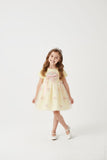 Girls Floral & Pastel With Hair Band  Breathable Mesh Outfit for Everyday & Formal Event Easy Care Machine Washable Bodysuit,