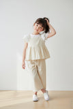 Zidan Selection +3pc Wide Shoulder Dress and Shorts Set for Girls Summer Lightweight Outfit for Outdoor