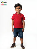 Buy WROGN YOUTH Boys White  Solid Polo Collar Regular Sleeves Pockets Pure Cotton Slim Fit T-shirt