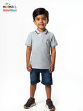 Buy WROGN YOUTH Boys   Solid Polo Collar Regular Sleeves Pockets Pure Cotton Slim Fit T-shirt